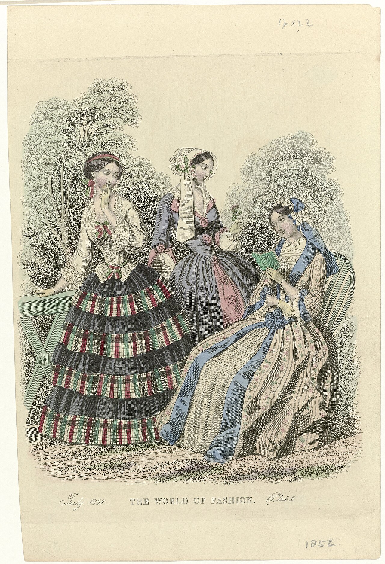 The World of Fashion, July 1852, plate 2